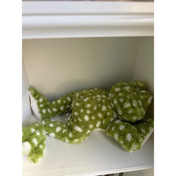 Ganz large 18 in Plush Green & White Polka Dot Frog Stuffed Animal Toy - Picture 6 of 6
